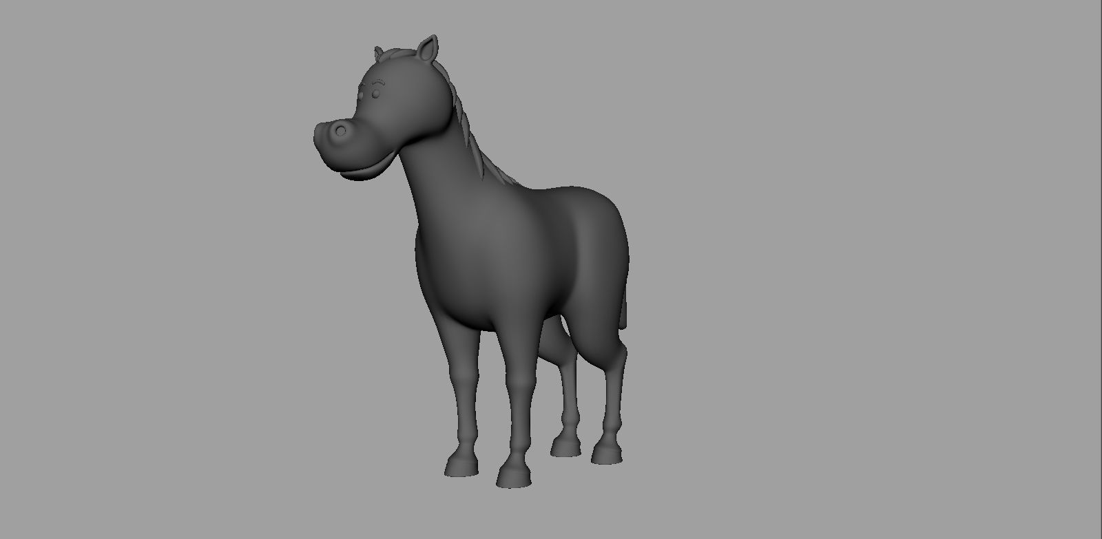 Horse Rigged Low-poly 3D model_8