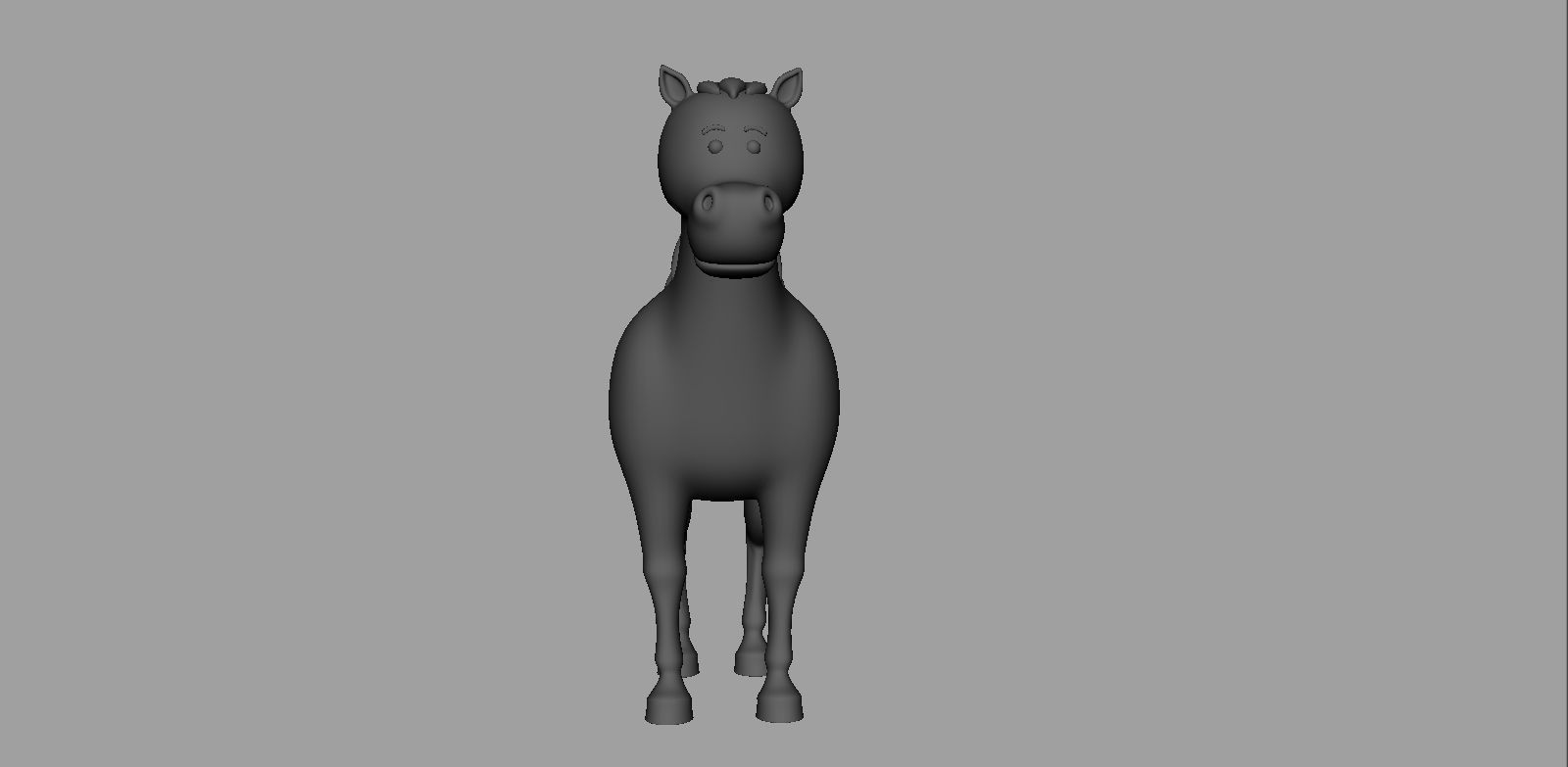 Horse Rigged Low-poly 3D model_11