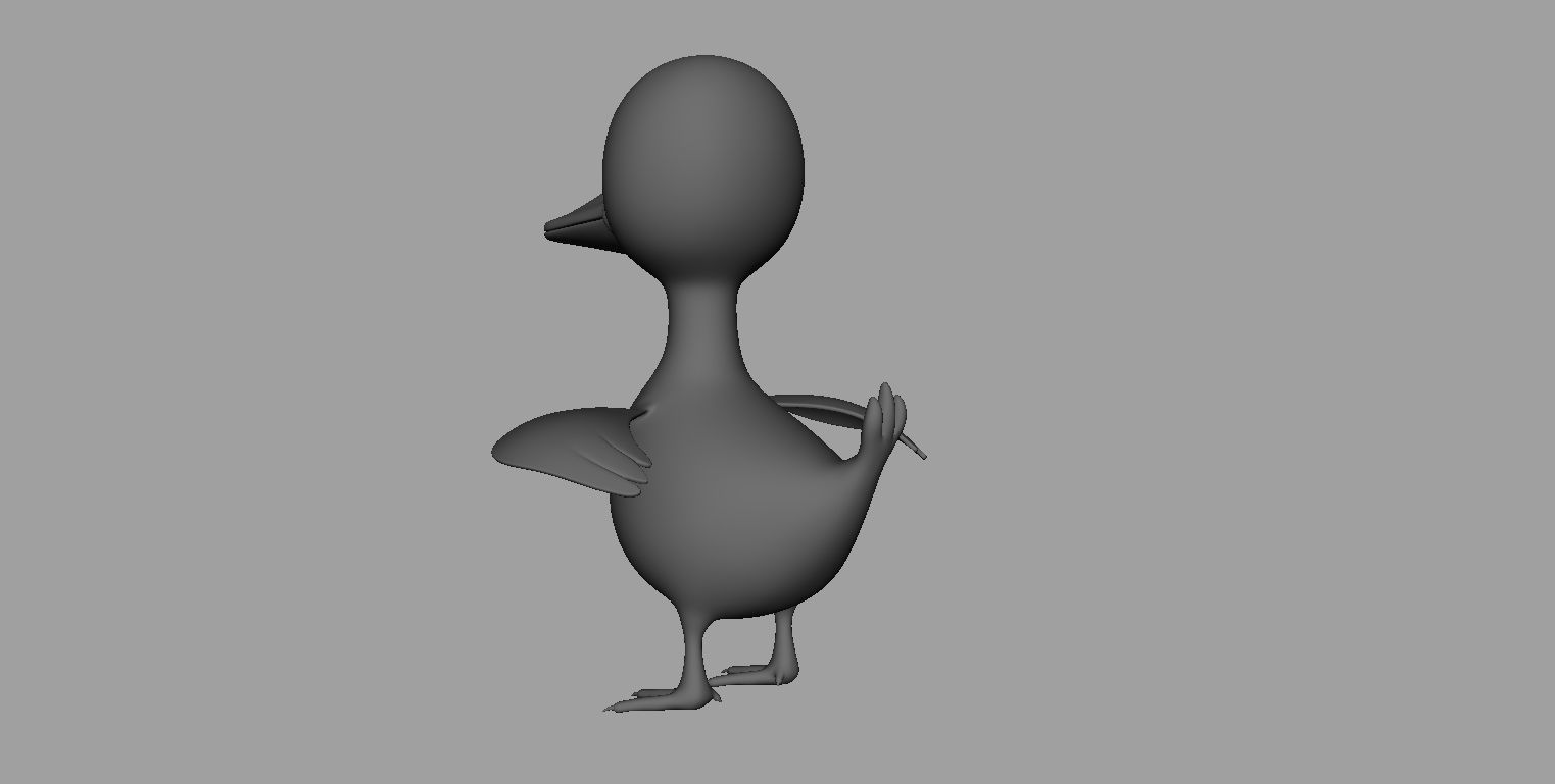 Duck Rigged Low-poly 3D model_18