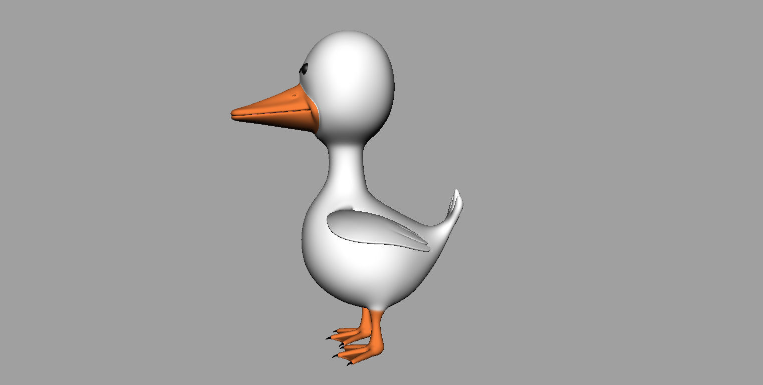 Duck Rigged Low-poly 3D model_13