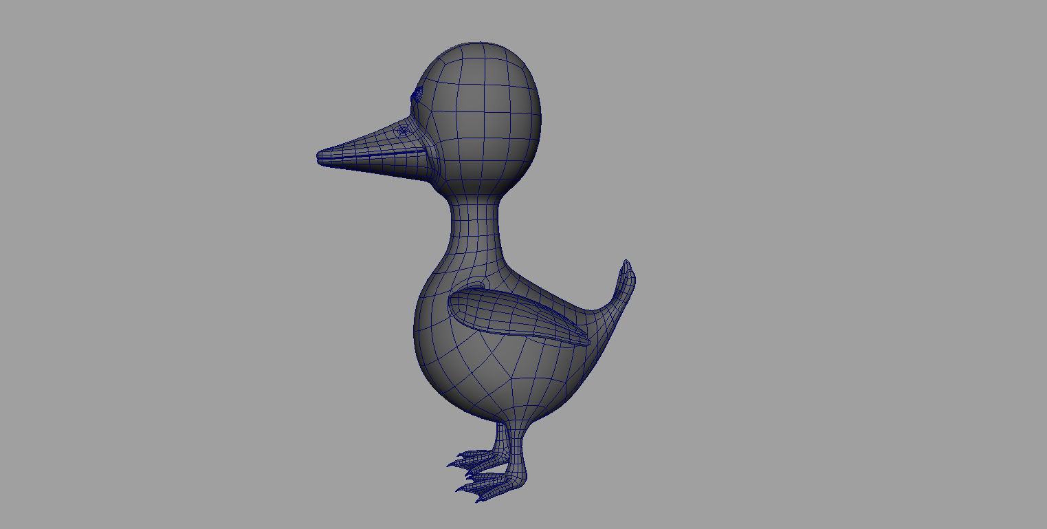 Duck Rigged Low-poly 3D model_14