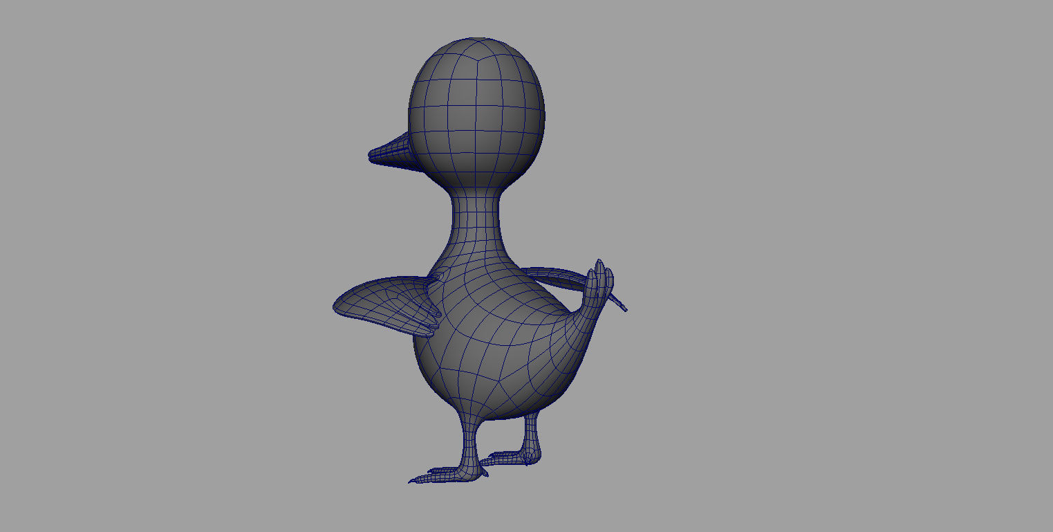 Duck Rigged Low-poly 3D model_17
