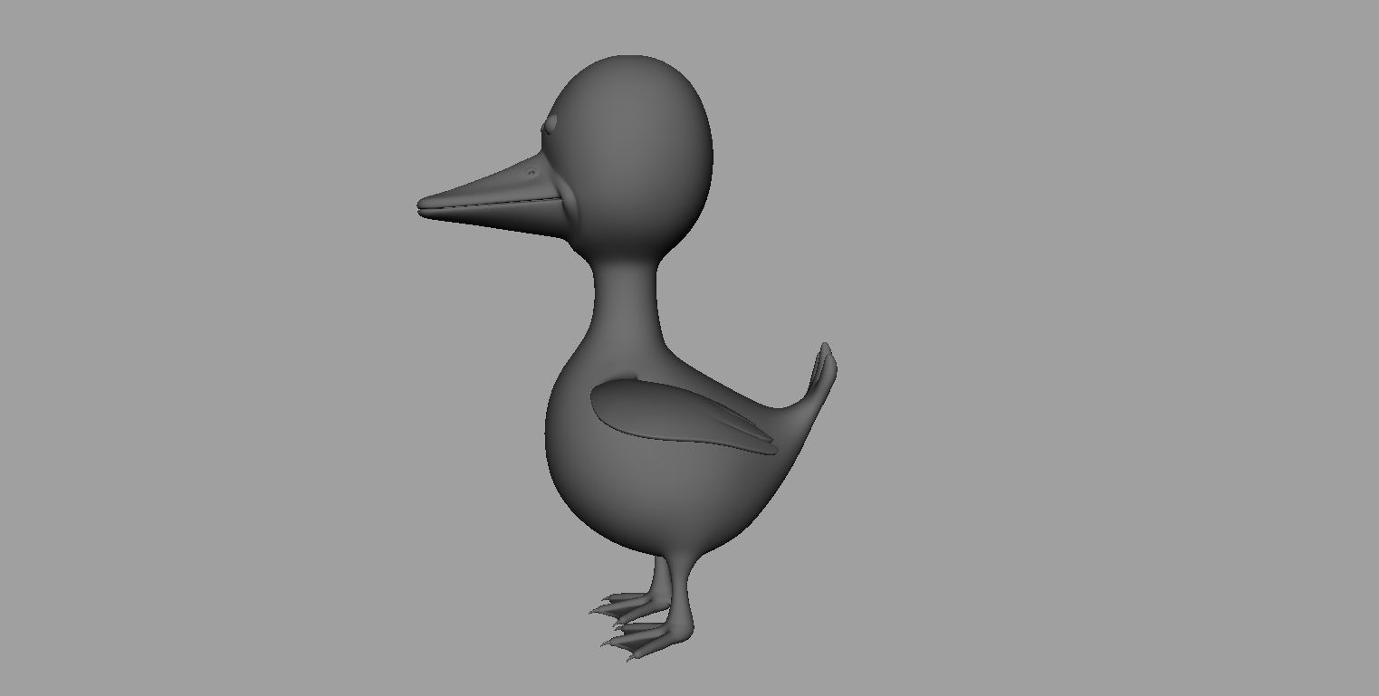 Duck Rigged Low-poly 3D model_15