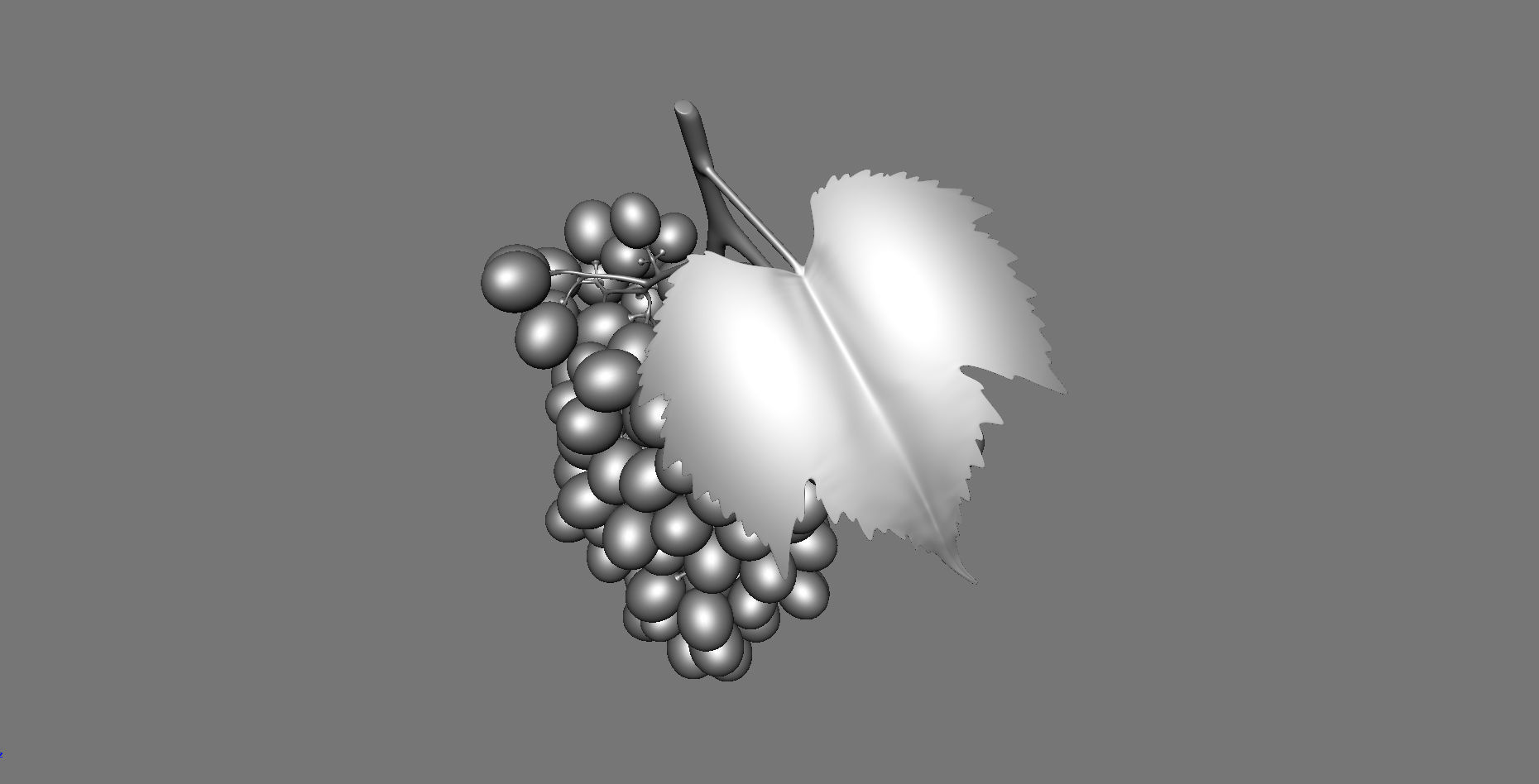 Grape grapes 3D model_12