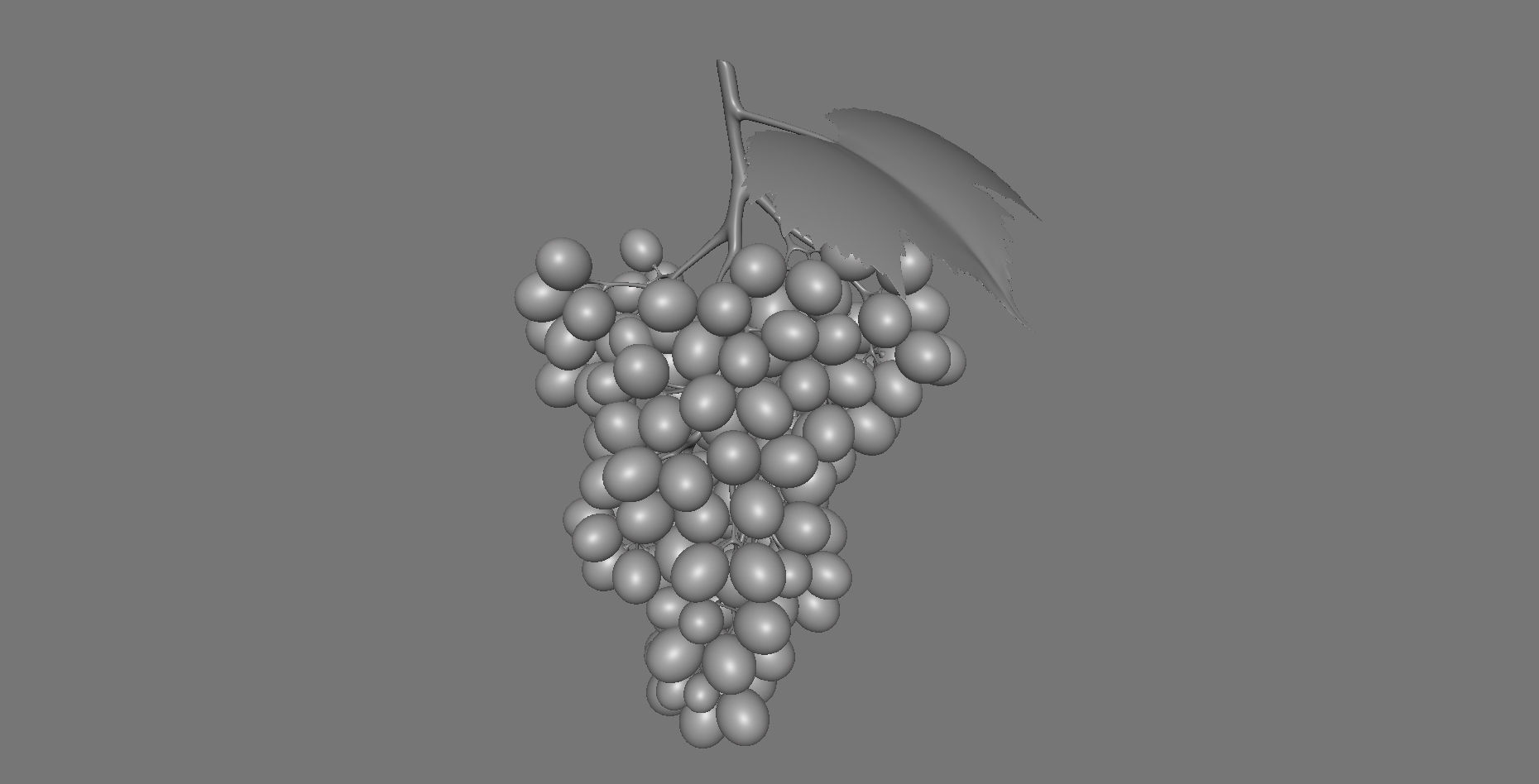 Grape grapes 3D model_3