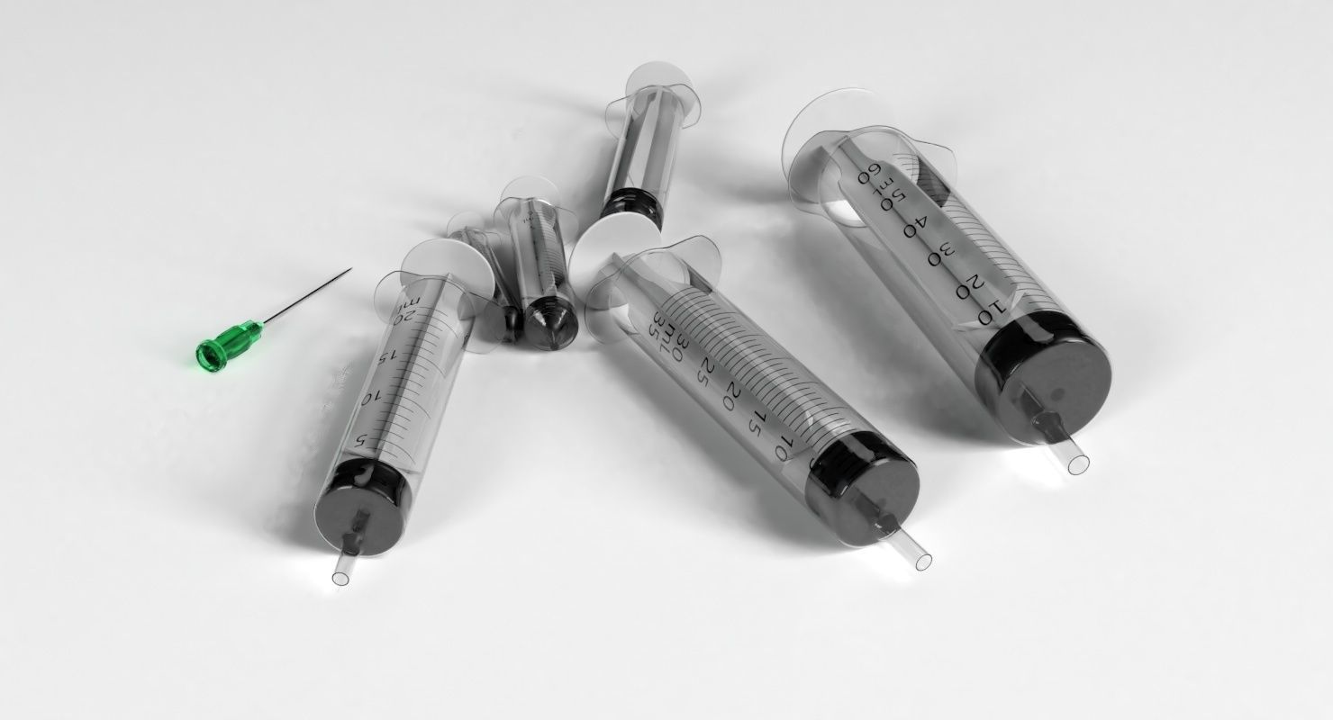 Syringe Model SET 8 Models 3D model_5