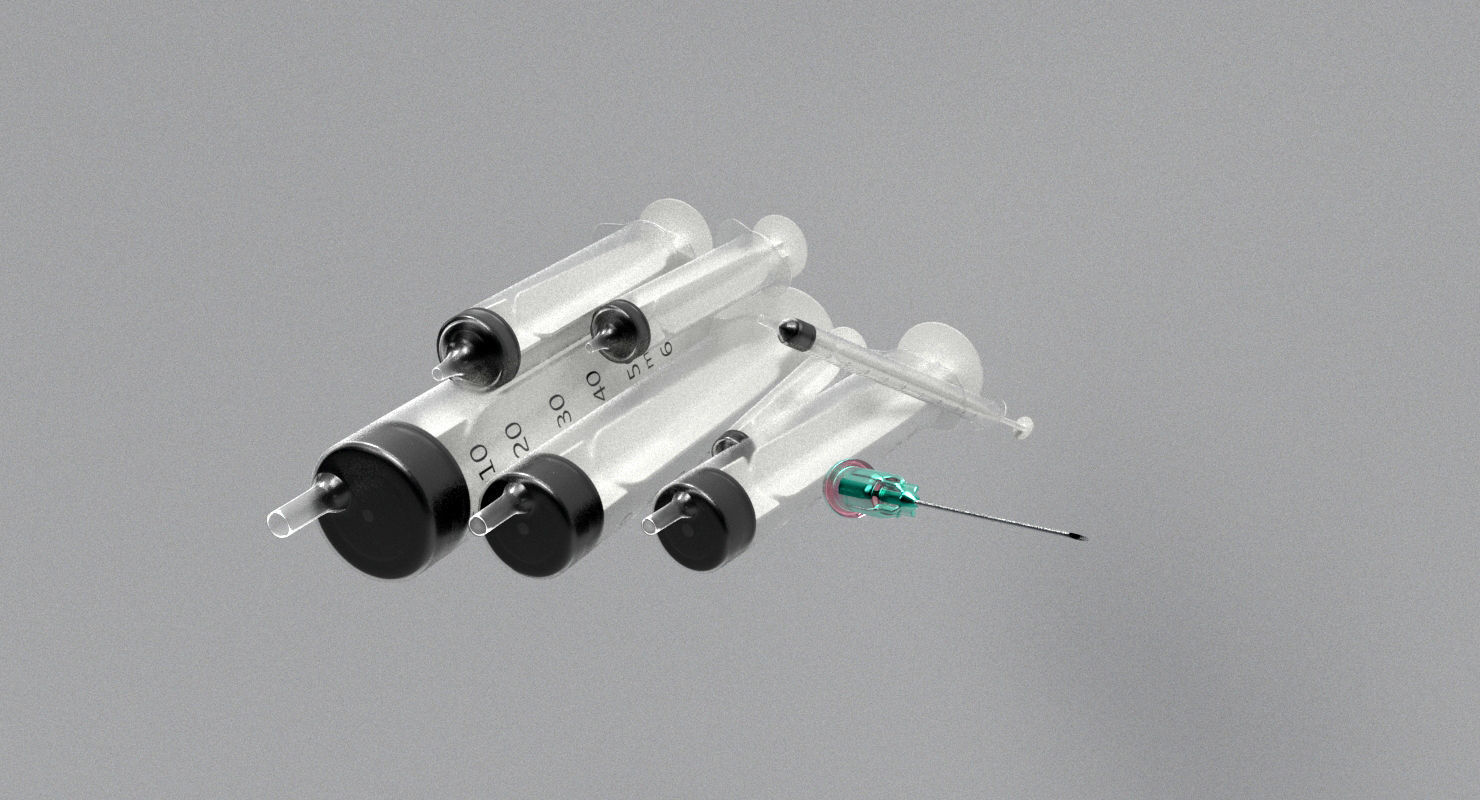 Syringe Model SET 8 Models 3D model_3