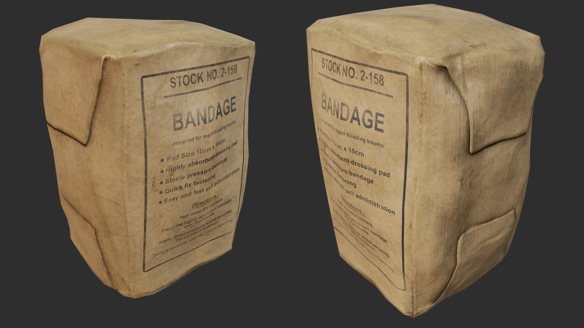 First Aid Collection PBR Low-poly 3D model_8