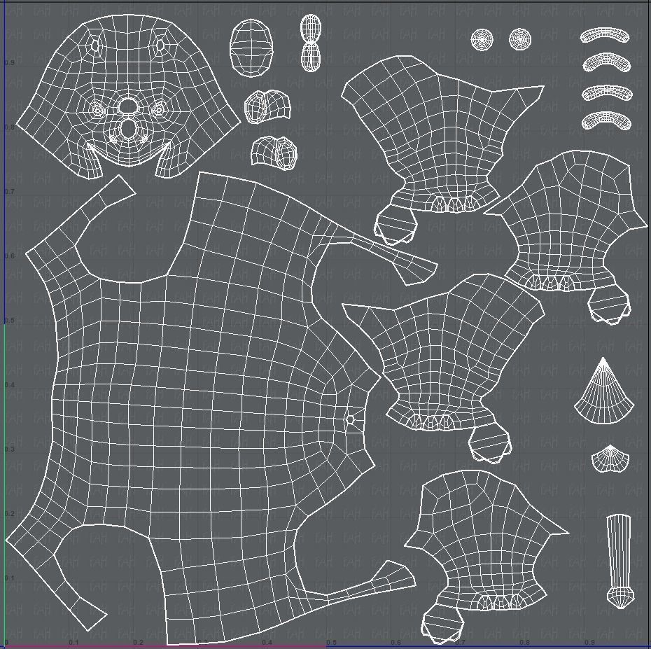 Rhino V01 Low-poly 3D model_45