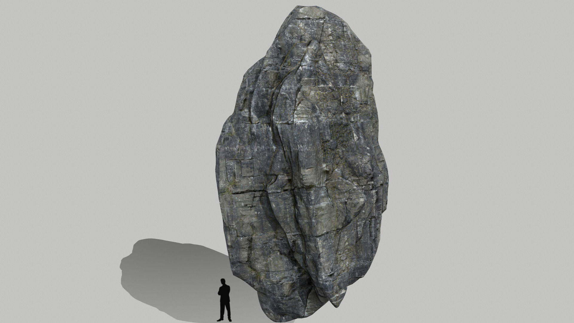 cliff rocks set Low-poly 3D model_9