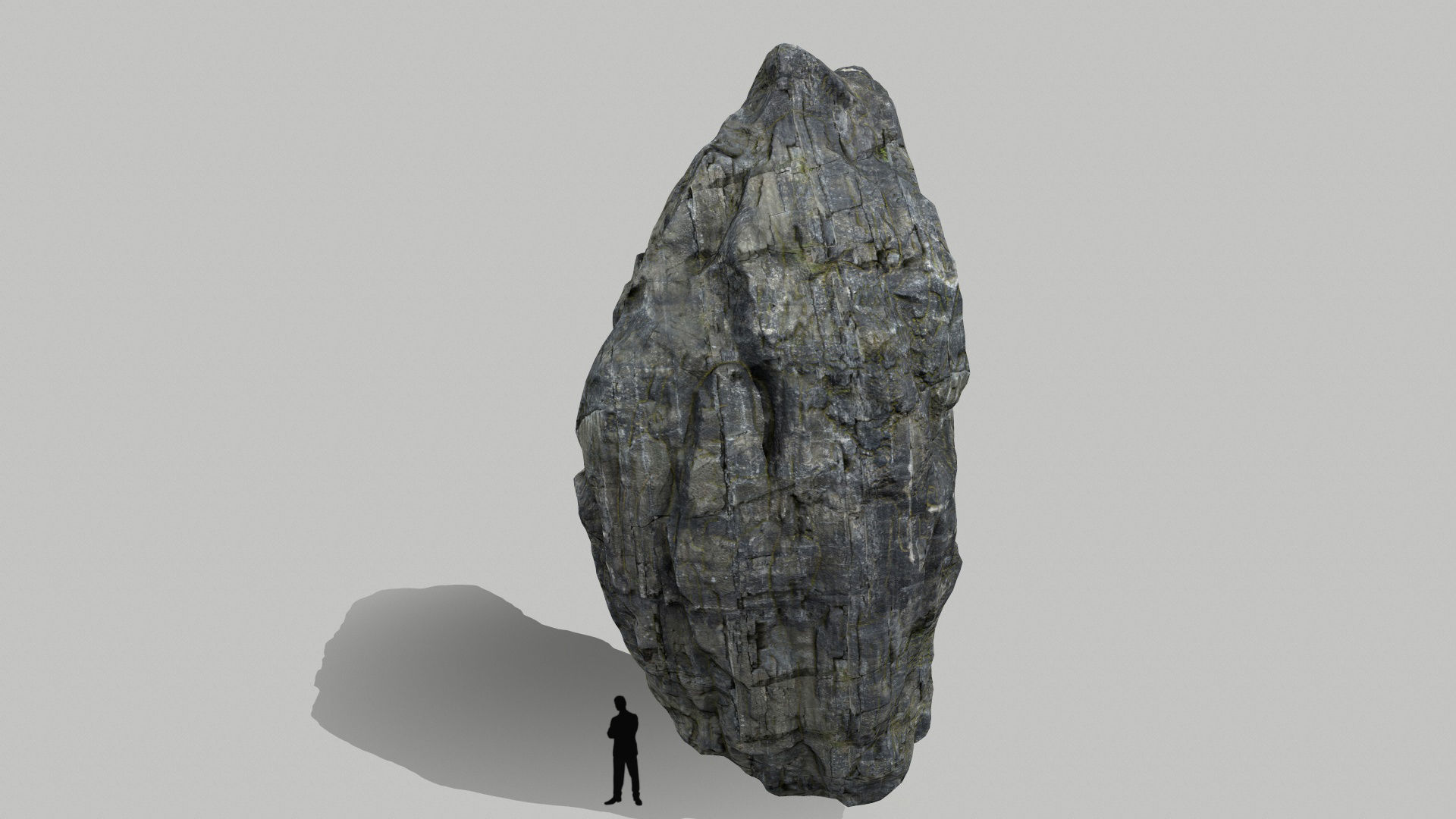 cliff rocks set Low-poly 3D model_7