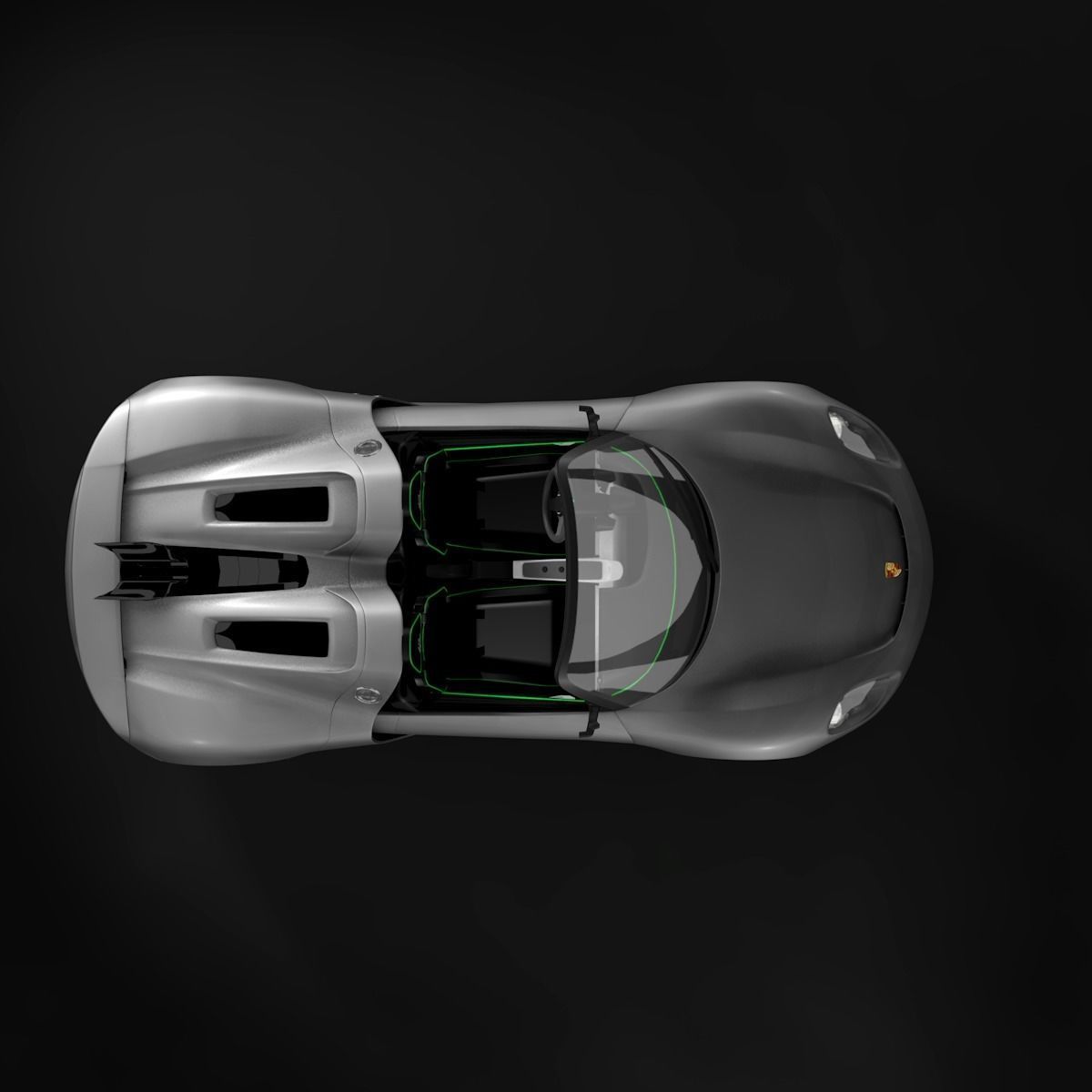 Porsche 918 spyder 3D model_1