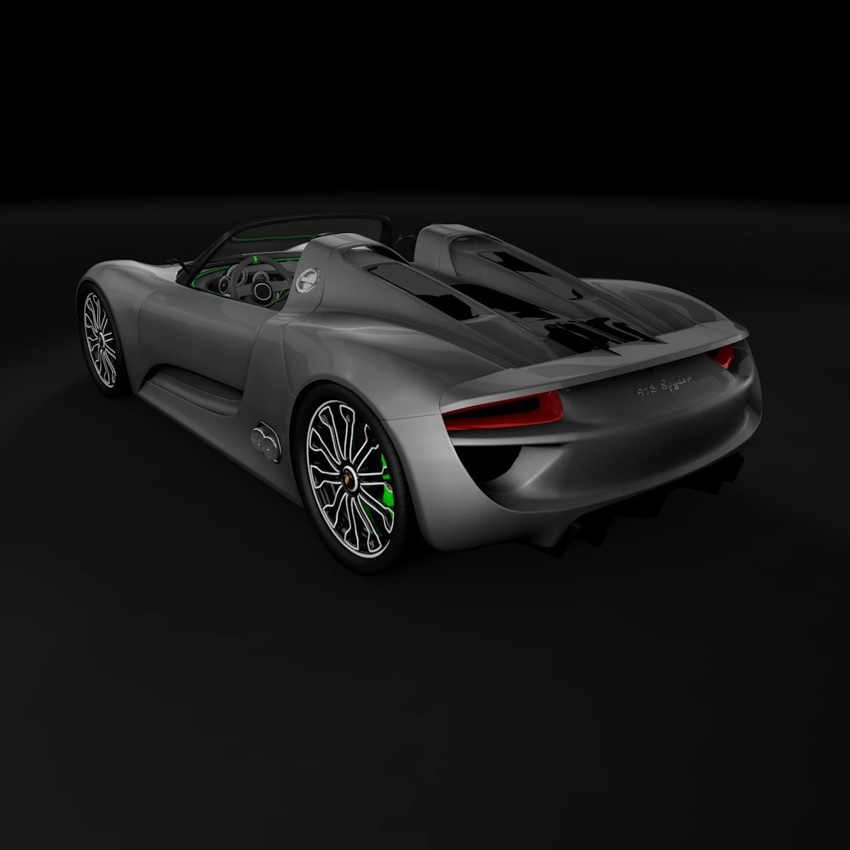 Porsche 918 spyder 3D model_3