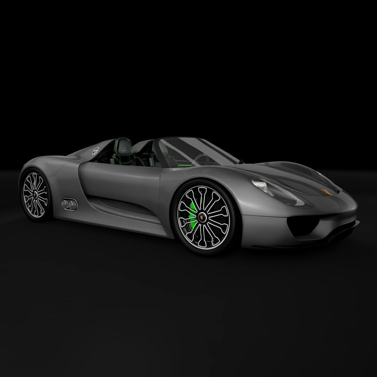 Porsche 918 spyder 3D model_2