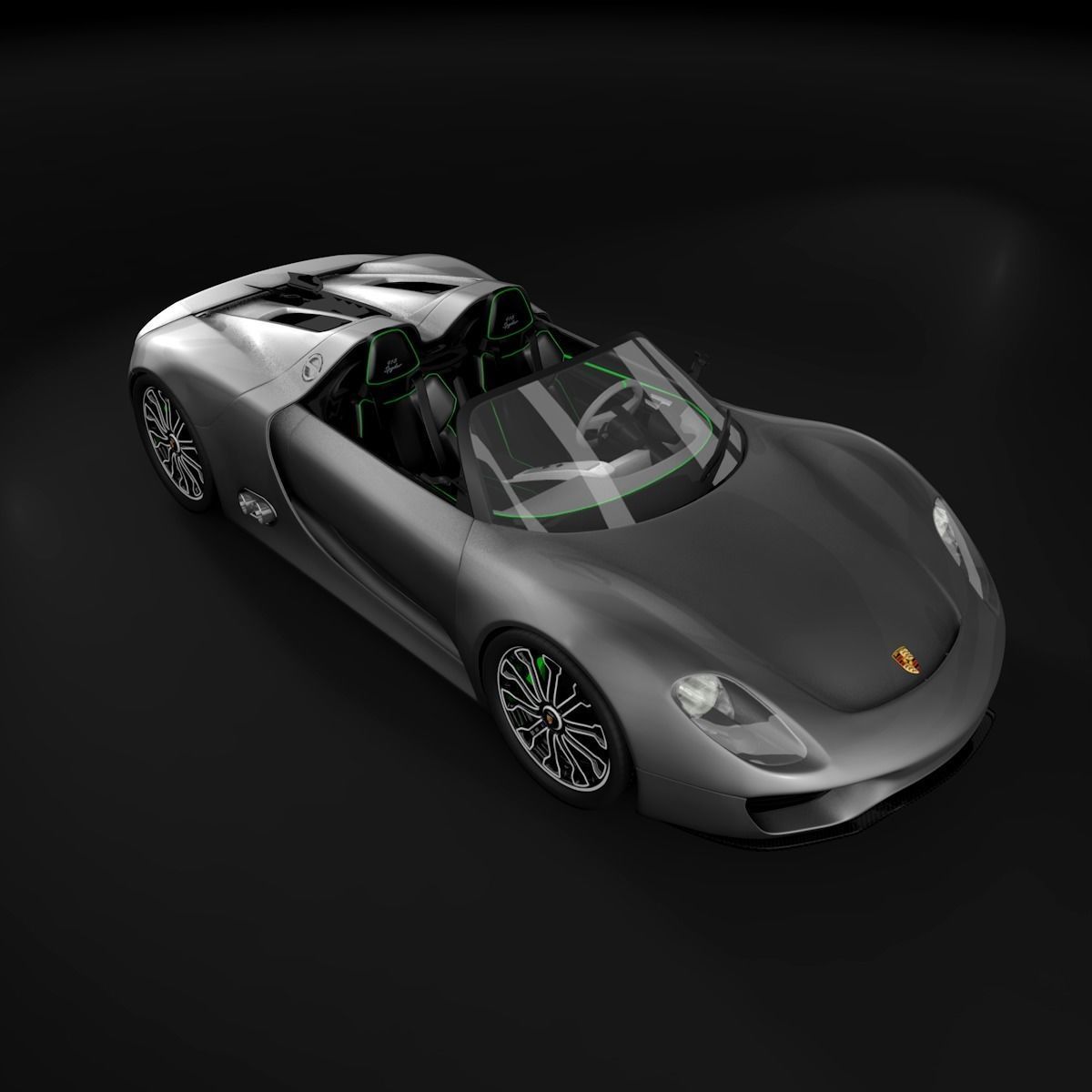 Porsche 918 spyder 3D model_8