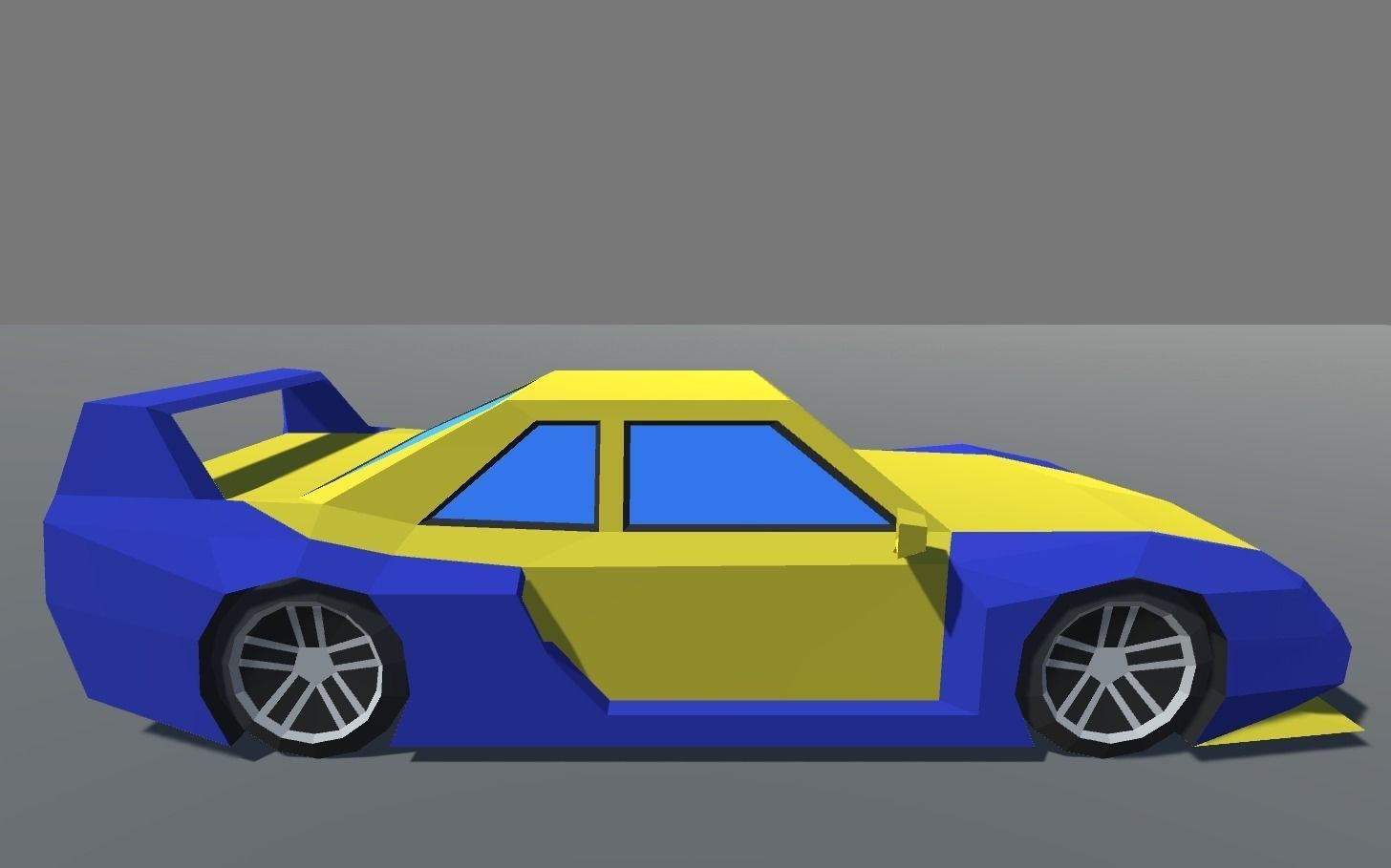 Muscle Car in 5 Versions Modifications Low-poly 3D model_12
