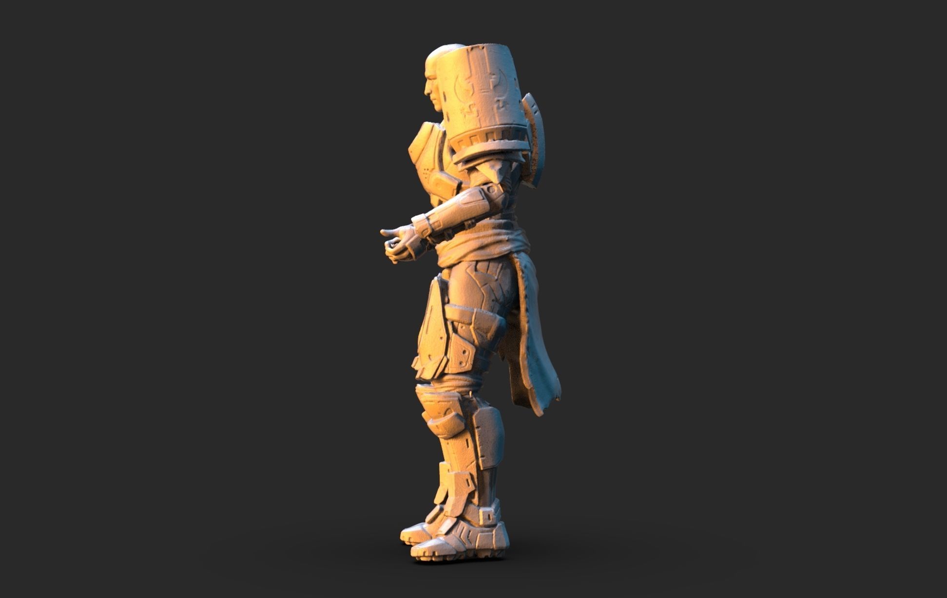 Destiny 2 Zavala 3D model_2