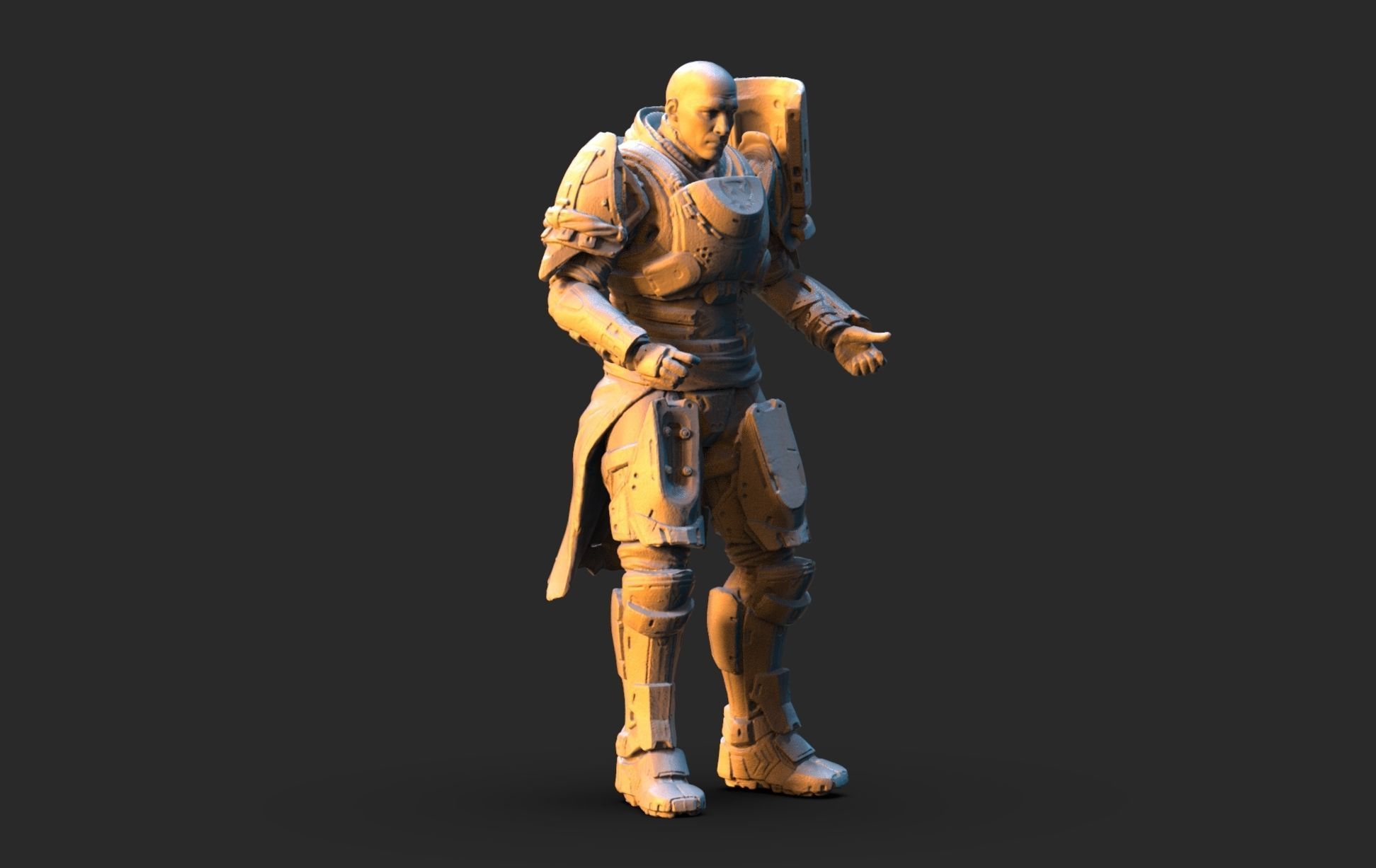 Destiny 2 Zavala 3D model_7