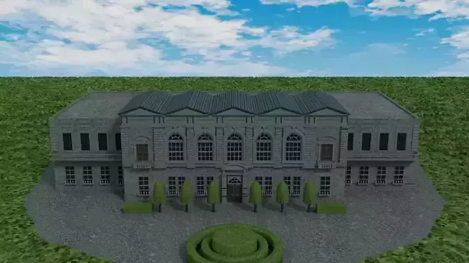 Building - Manor 3D model