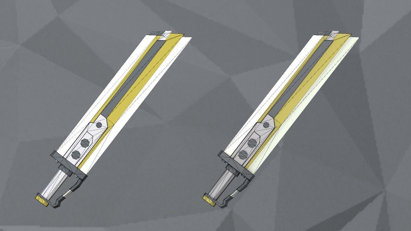 Low Poly Arsenal - Platinium Low-poly 3D model_11