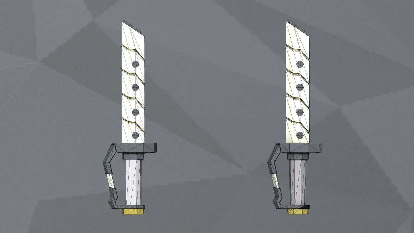 Low Poly Arsenal - Platinium Low-poly 3D model_12