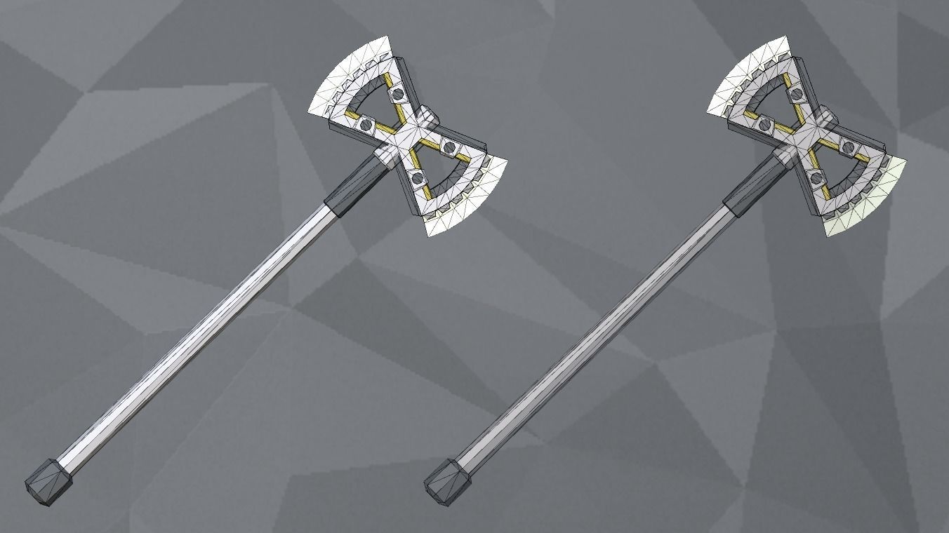 Low Poly Arsenal - Platinium Low-poly 3D model_7