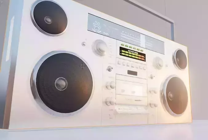 boombox vintage cassete player