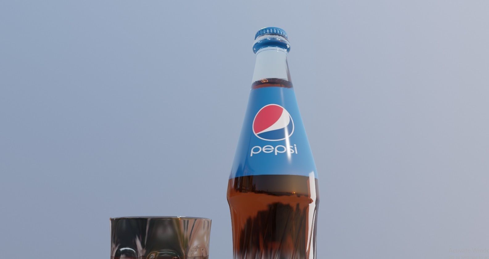 pepsi cola bottle  Low-poly 3D model_3