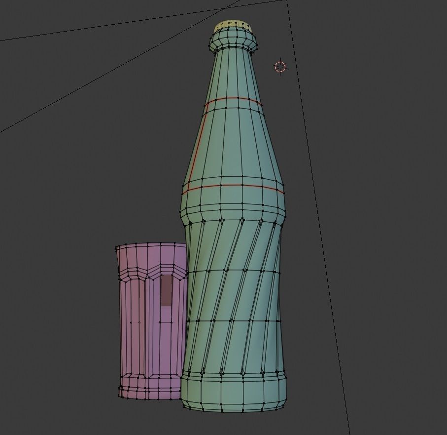 pepsi cola bottle  Low-poly 3D model_11