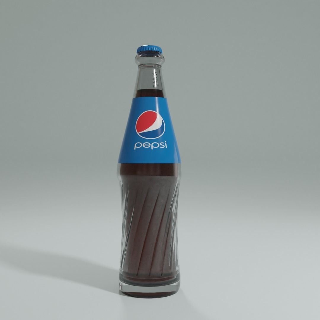 pepsi cola bottle  Low-poly 3D model_6