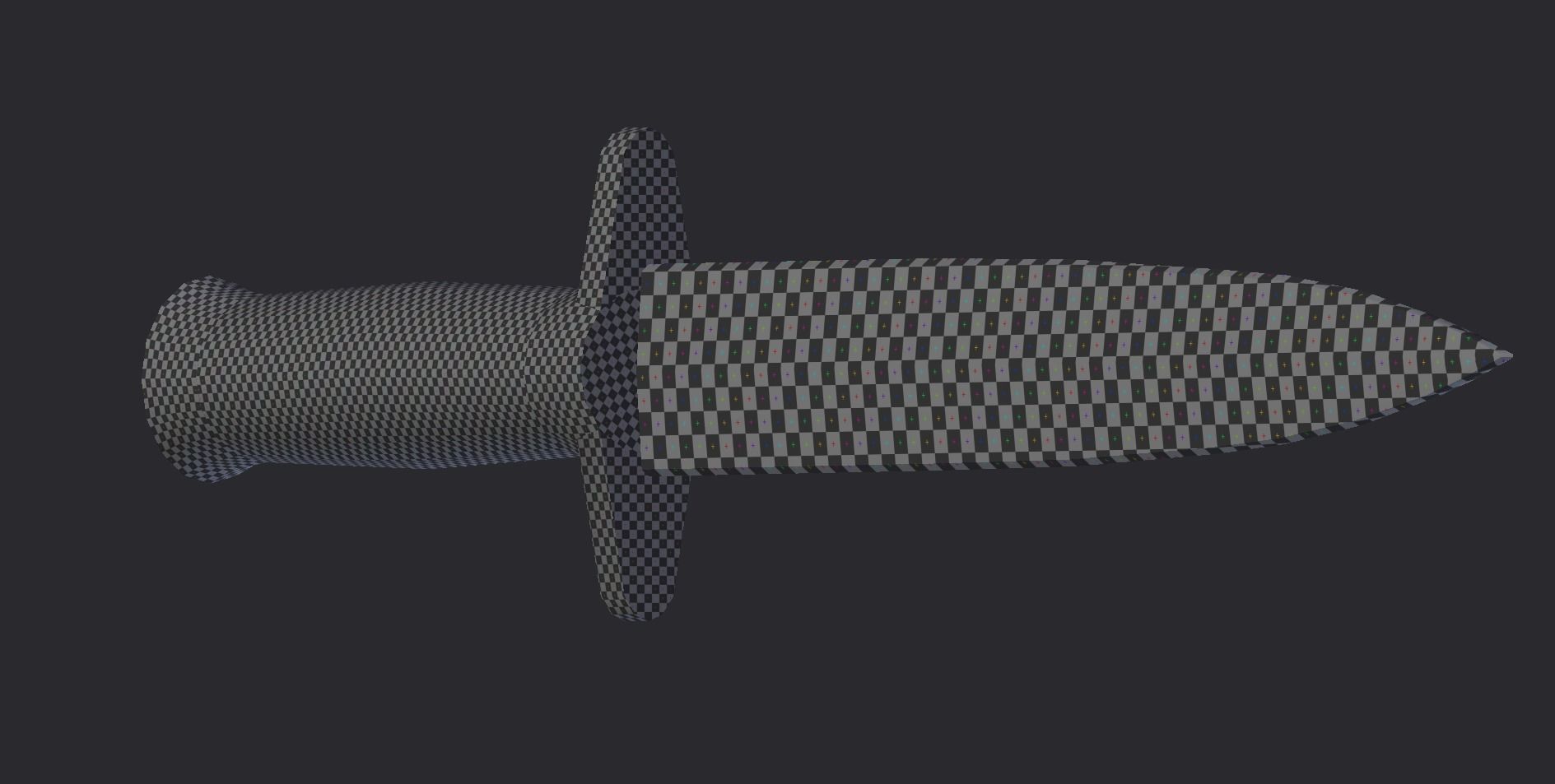 Knife Free low-poly 3D model_3