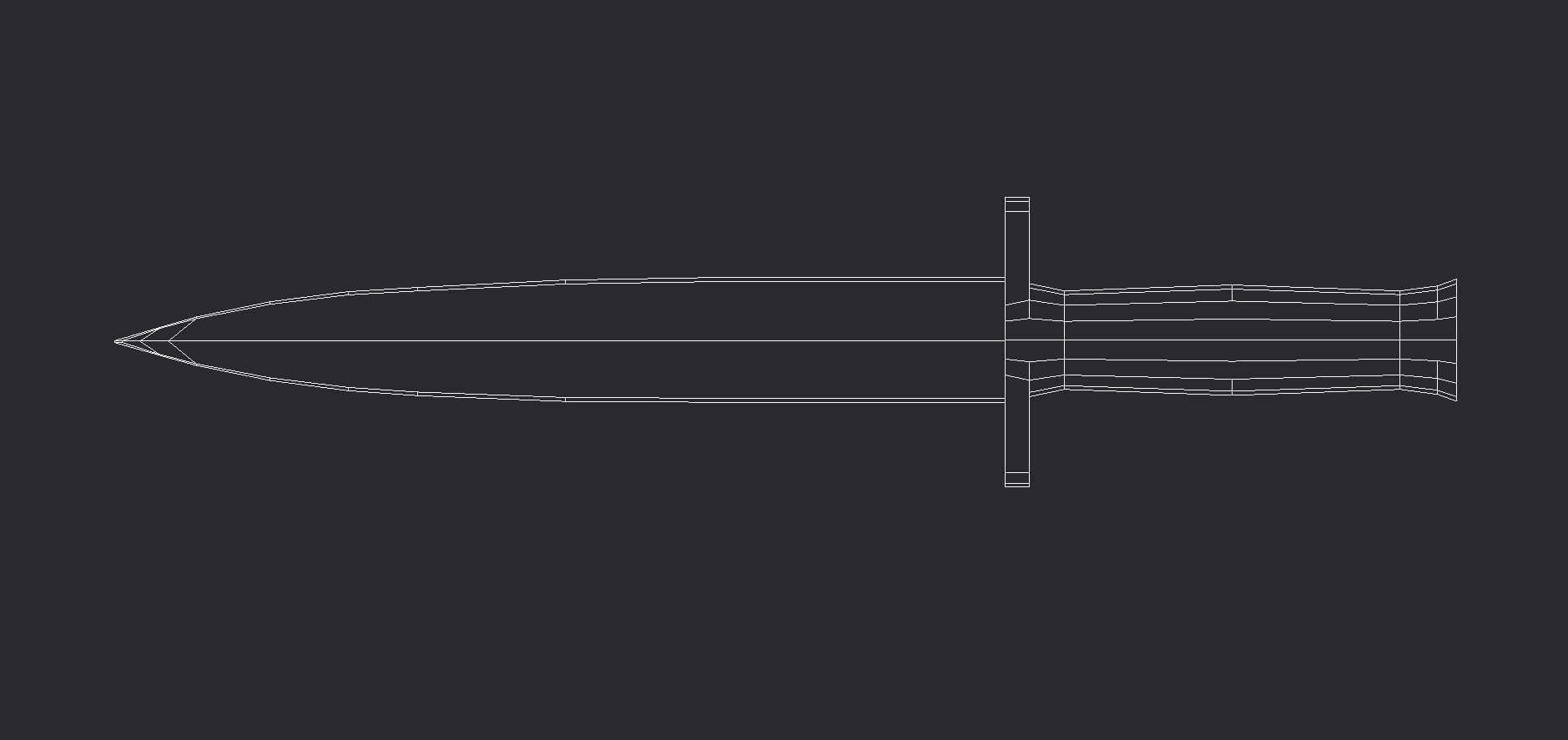 Knife Free low-poly 3D model_7