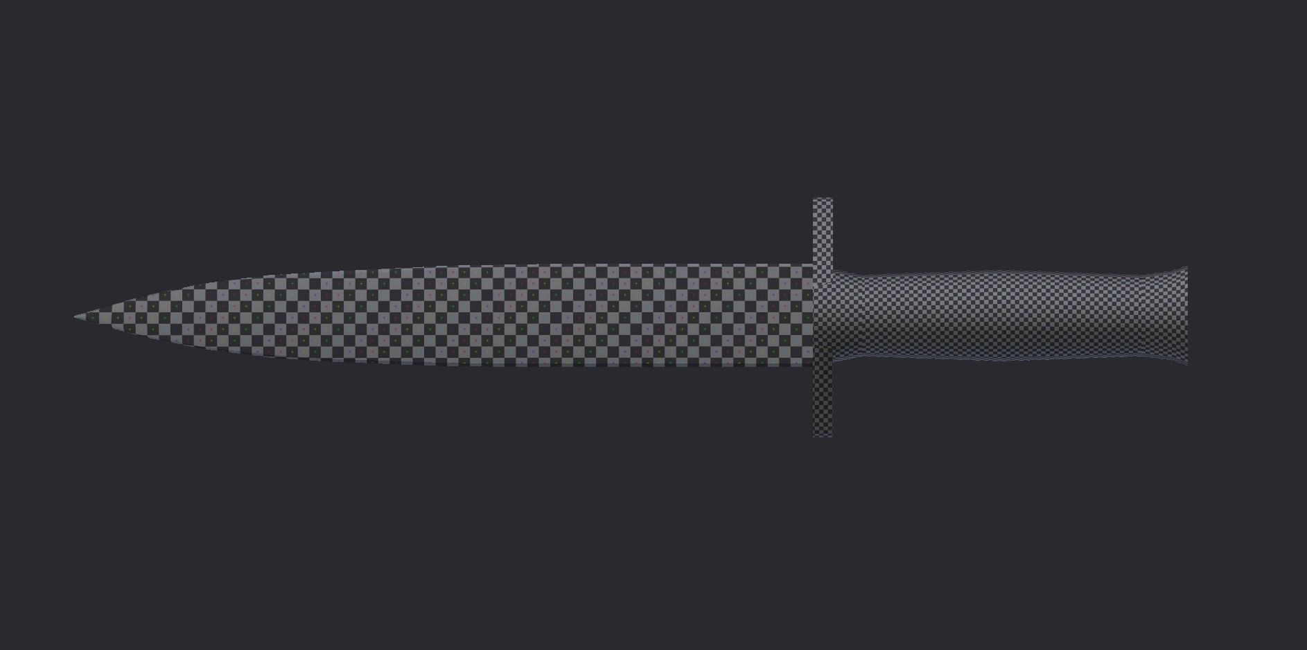 Knife Free low-poly 3D model_5