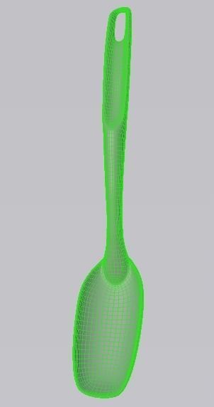 spoon Low-poly 3D model_8
