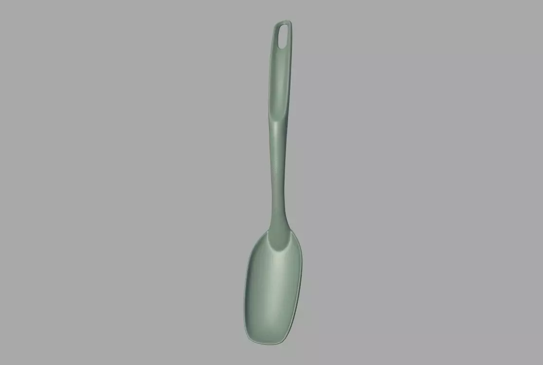 spoon Low-poly 3D model_0