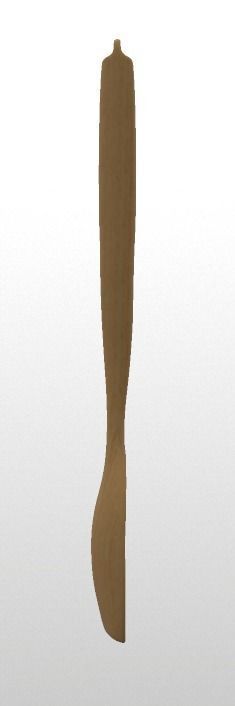 wooden spoon  Low-poly 3D model_5