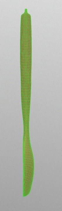 wooden spoon  Low-poly 3D model_9