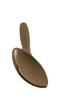 wooden spoon  Low-poly 3D model_8
