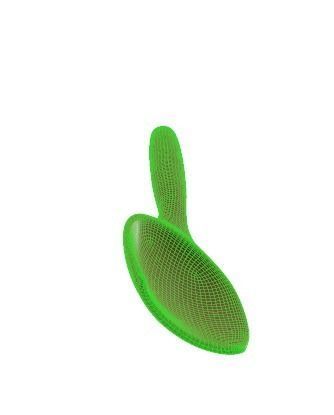 wooden spoon  Low-poly 3D model_7