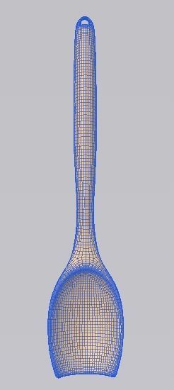 wooden spoon  Low-poly 3D model_10