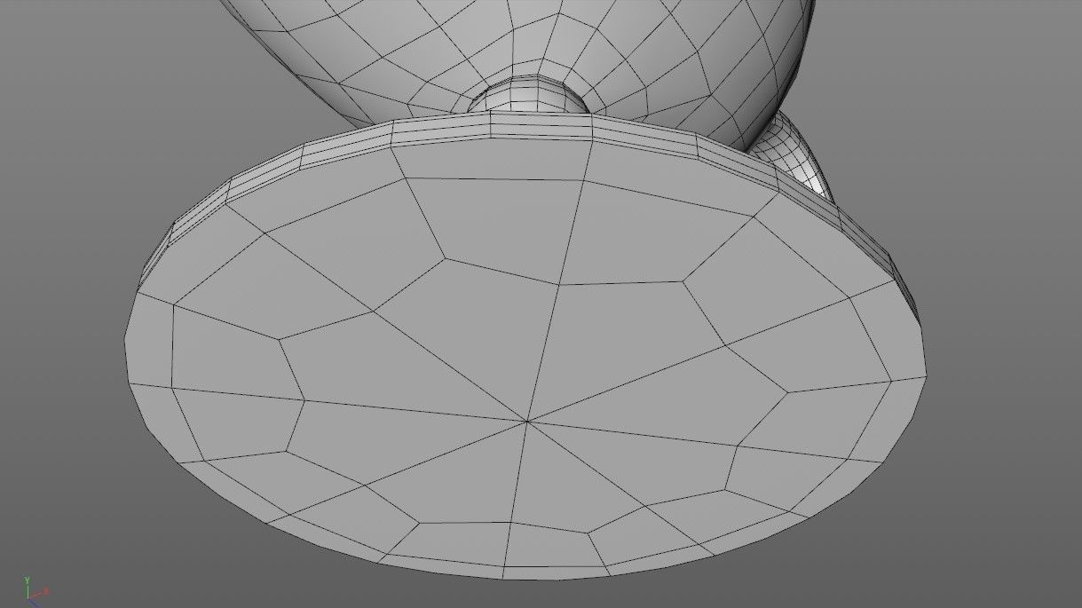 Ancient Oil Lamp Low-poly 3D model_21