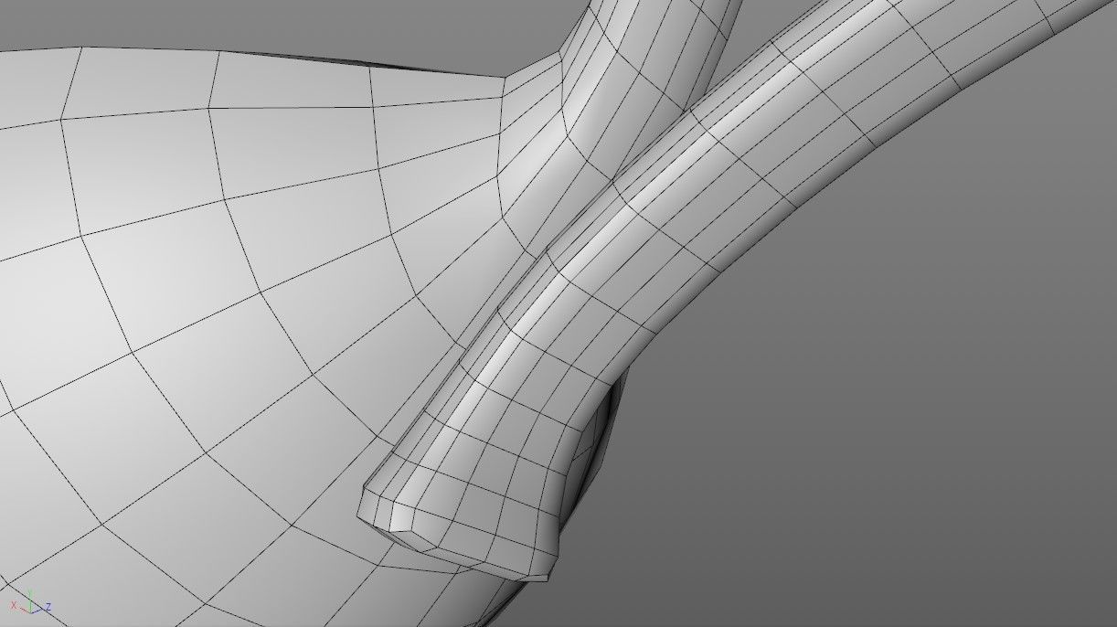 Ancient Oil Lamp Low-poly 3D model_16