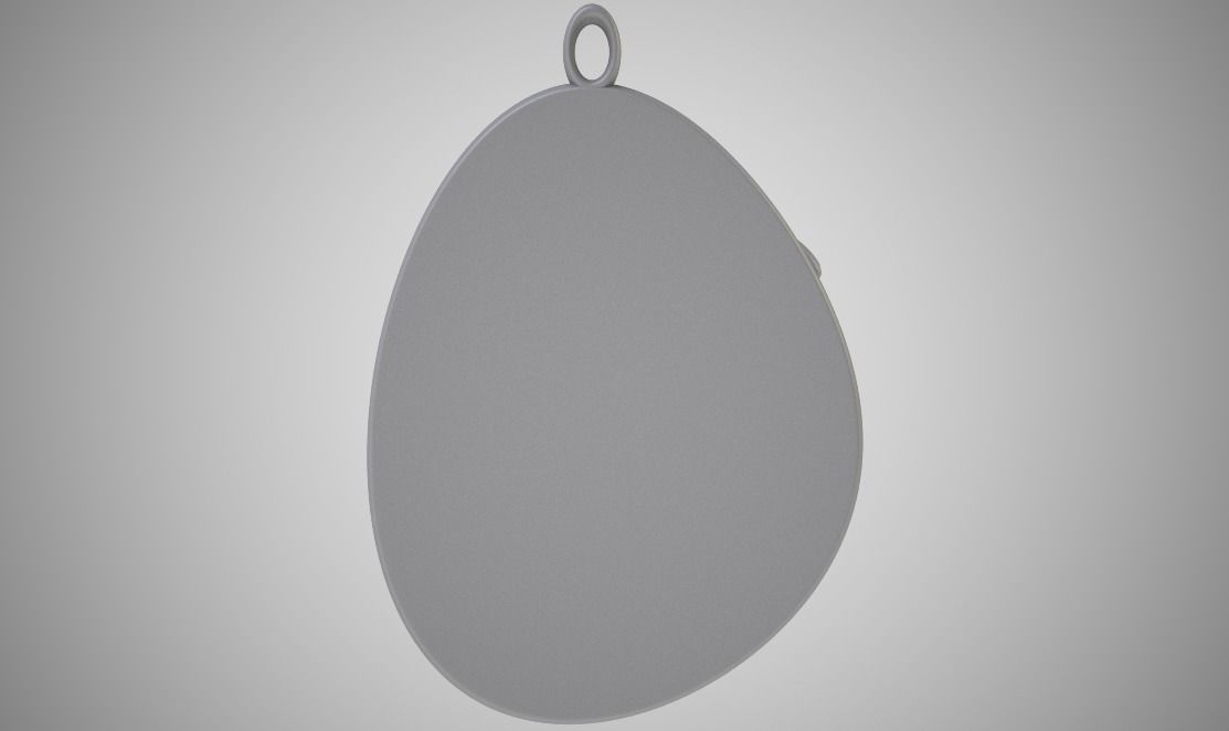 Rock Rabbit Necklace 3D print model_4