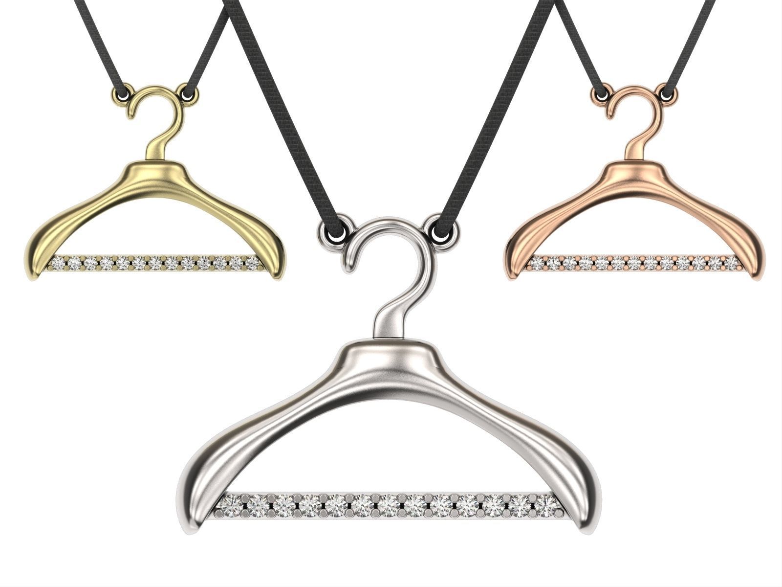 Gold Hanger Necklace Print Model Modern Jewelry Pendant Gold Hanger Necklace Print Model Modern Jewelry Pendant