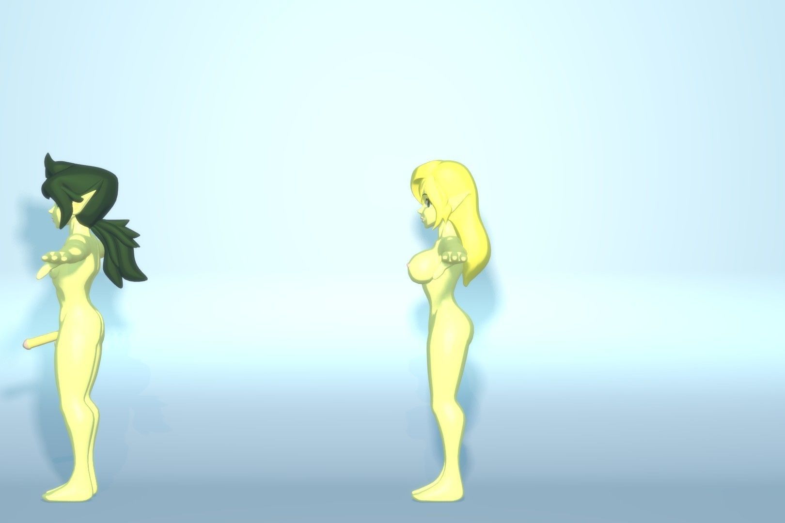 Acheron Elf Nude Low-poly 3D model_12