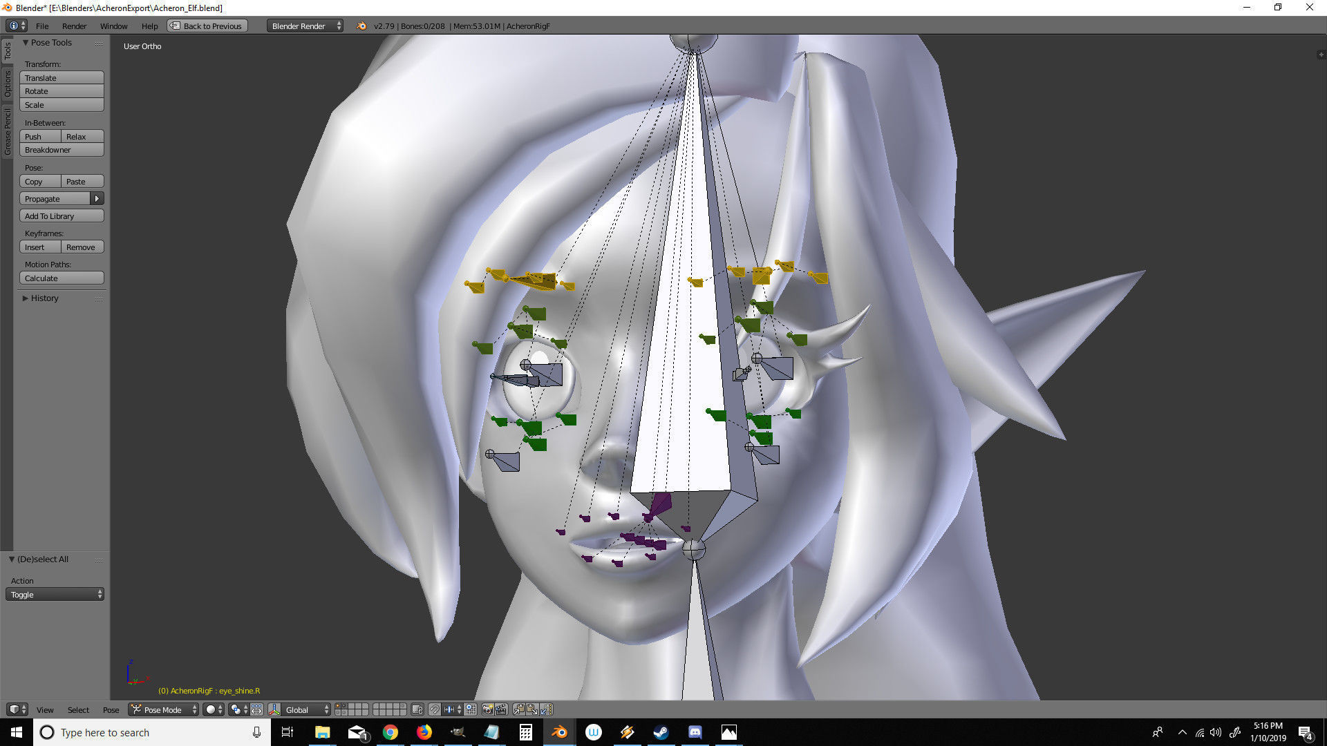 Acheron Elf Nude Low-poly 3D model_18