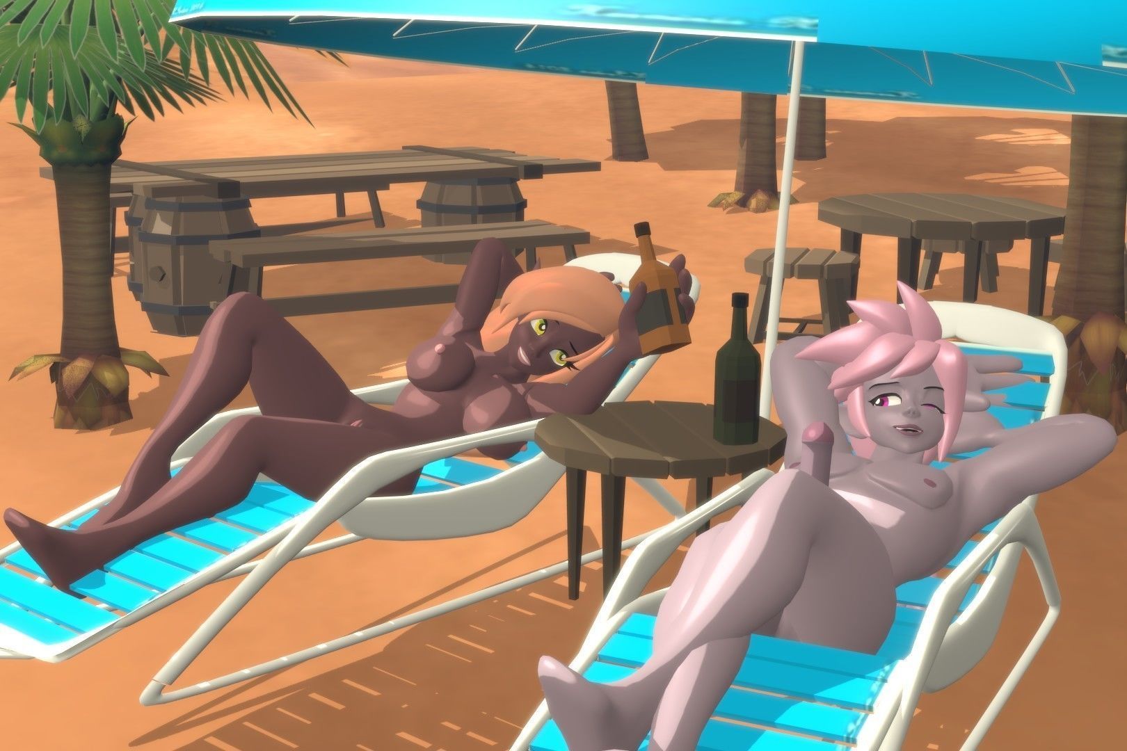 Acheron Elf Nude Low-poly 3D model_7