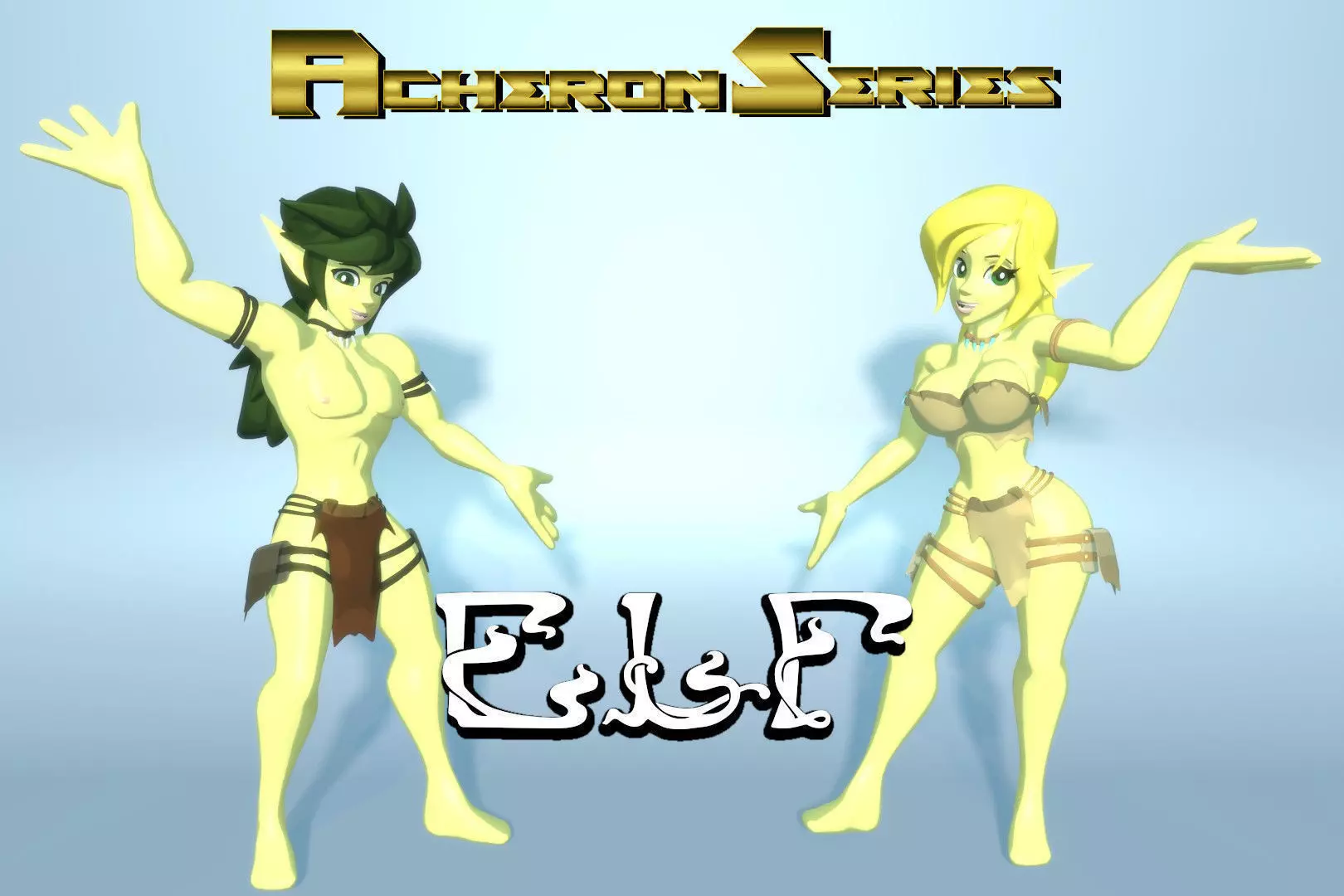 Acheron Elf Nude Low-poly 3D model_0