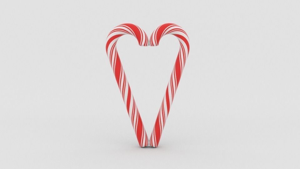 Candy cane 3D model_18