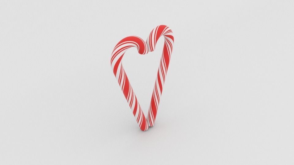 Candy cane 3D model_19